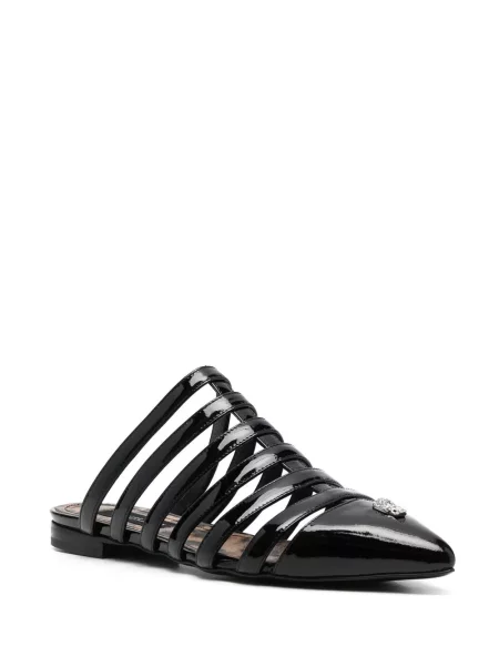 Papuci tip mules Philipp Plein negru