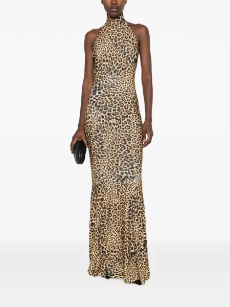 Rochie maxi Norma Kamali cu gât halter