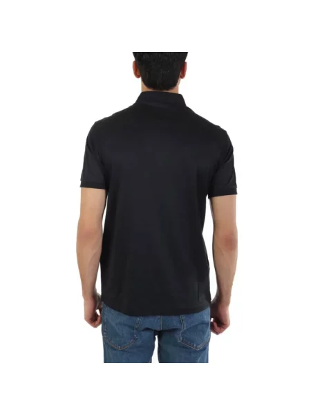 Koszulka polo Emporio Armani z dżerseju niebieska