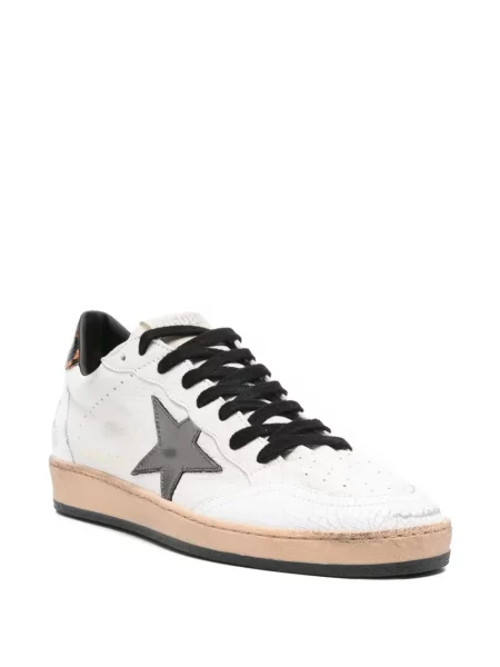 Sneakers Golden Goose Ball Star με μοτίβο φίδι λευκό