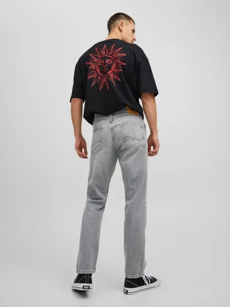 JACK & JONES Džínsy CHRIS denim sivý
