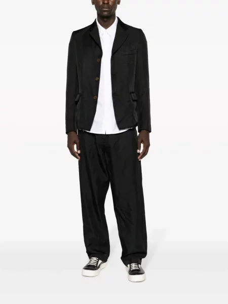 Kelnės Black Comme Des Garçons aukštu liemeniu ruoželis juoda
