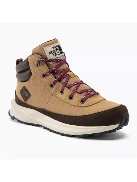 Buty dziecięce The North Face Back To Berkeley IV Hiker almond butter/demitasse brown pomarańczowe
