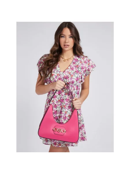 Torebka hobo Guess różowa