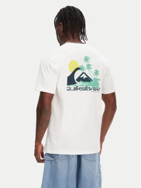 Quiksilver Marškinėliai Palm Lines Ss balta