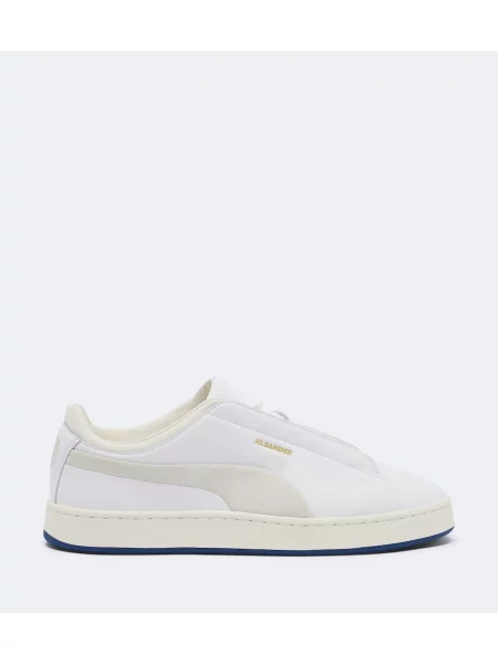 Semišový top Jil Sander biela