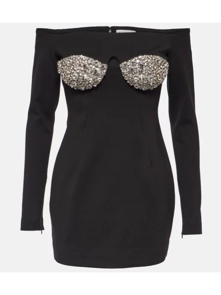 Rochie Area de cristal negru