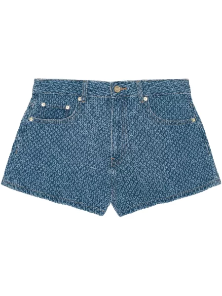 Pantaloni scurți Ganni albastru