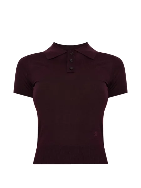 Scurt tricou polo Dsquared2 de lână roșu