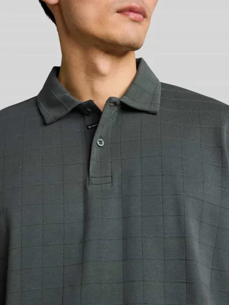 Koszulka polo z czystej bawełny w kroju regular fit Model structured polo' Tom Tailor oliwkowa