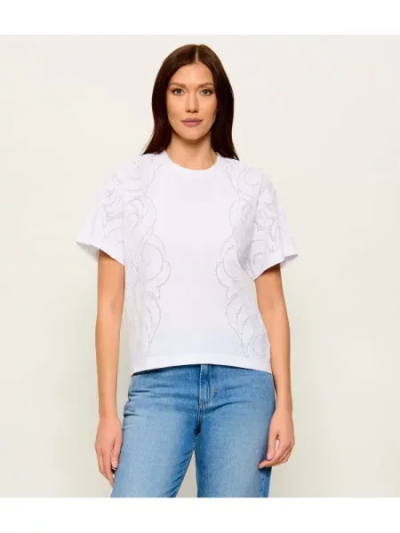 BOSS BLACK Tricou | Relaxed fit alb