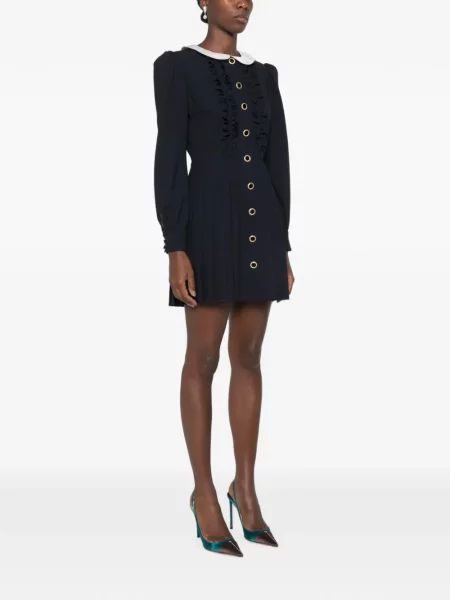 Rochie mini Alessandra Rich cu volane albastru