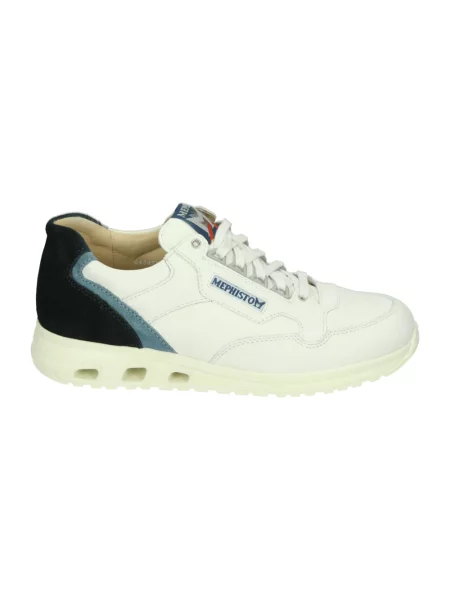 Sneakersy Mephisto zamszowe casual białe