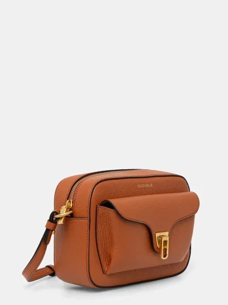 Coccinelle geantă crossbody pentru femei din piele BEAT SOFT portocaliu