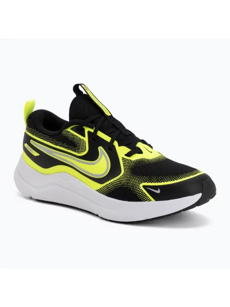 Încălțăminte pentru copii Nike Cosmic Runner black/volt/wolf grey negru