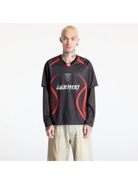 Koszulka Wasted Paris z dżerseju czarna