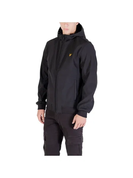 Fleecová fleecová mikina Lyle & Scott čierna