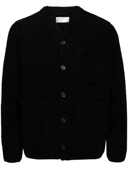 Fleecový kardigan Universal Works černý