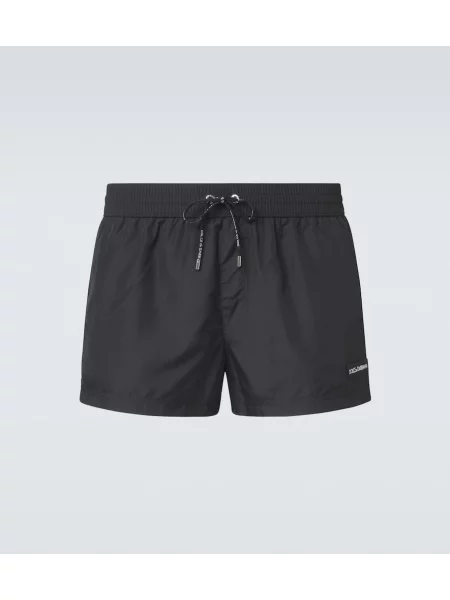 Slip de baie Dolce&gabbana cu autograf negru