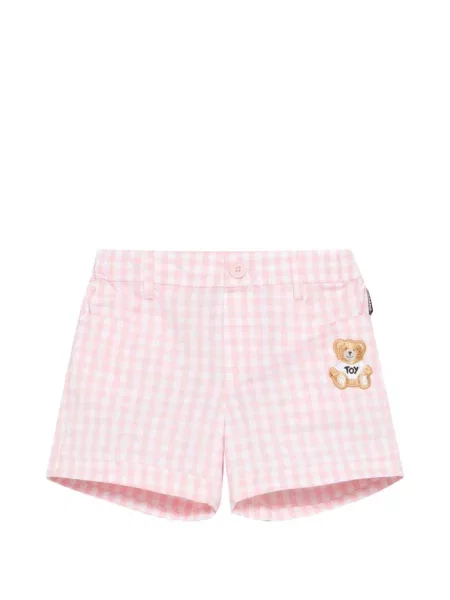 Szorty dziecięce Moschino różowe