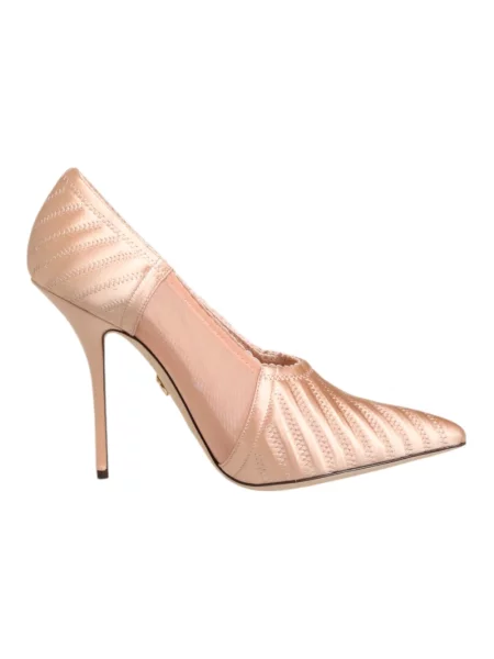 Satynowa czółenka Dolce And Gabbana różowa