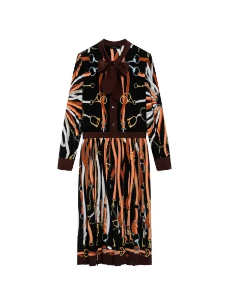 Rochie midi Gucci cu imagine negru