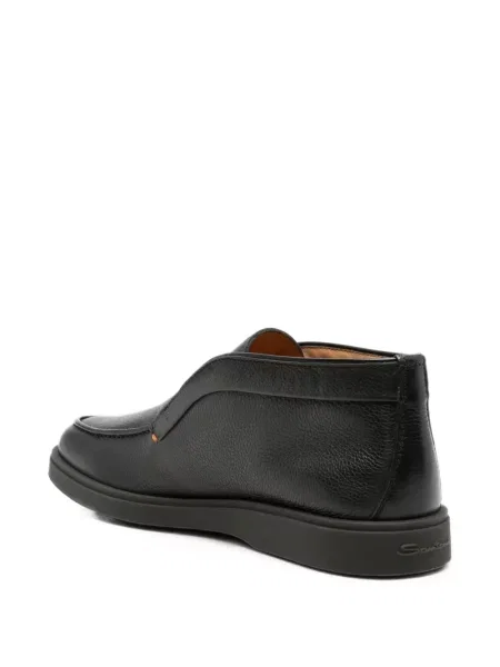 Pantofi loafer Santoni din piele negru