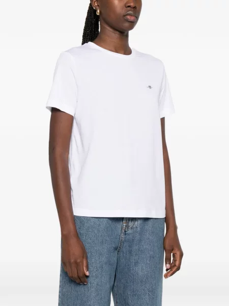 Tricou Gant scurt alb
