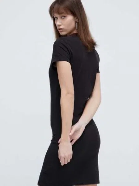 Tommy Jeans Rochie de vară Script negru