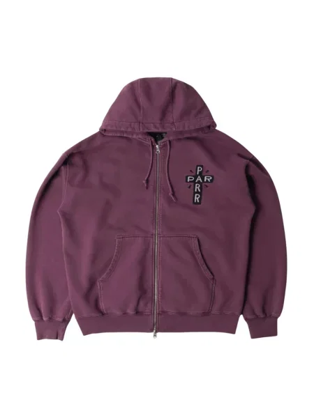 Bluza z kapturem By Parra z kapturem fioletowa