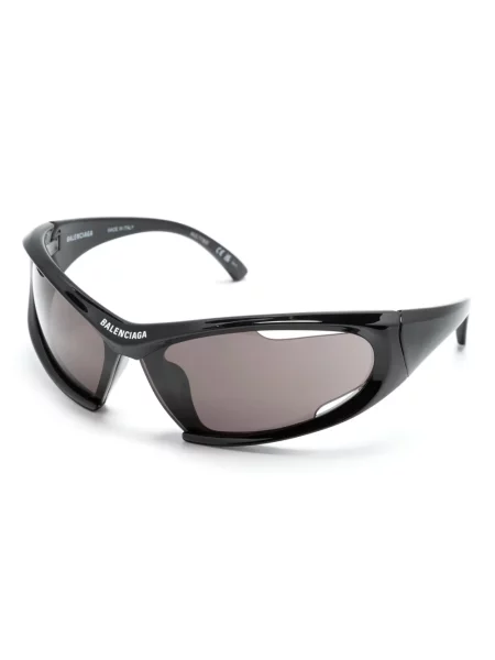 Apvynioti saulės akiniai Balenciaga Eyewear juoda
