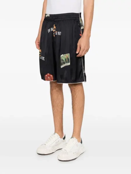 Pantaloni scurți Ih Nom Uh Nit cu imagine negru