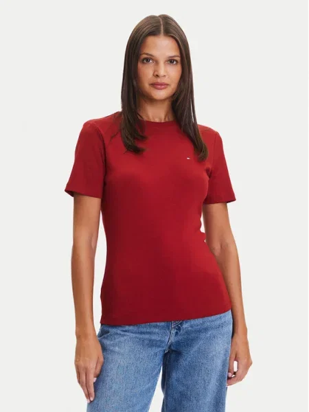 Тениска Tommy Hilfiger червено