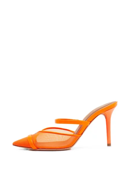 Papuci tip mules Malone Souliers din piele portocaliu