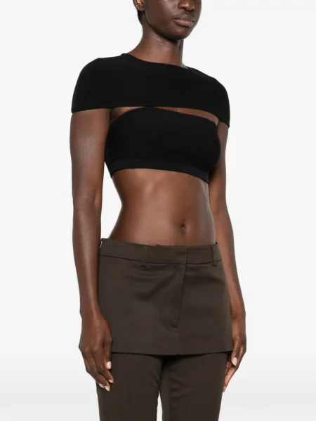Decupat top Cult Gaia negru