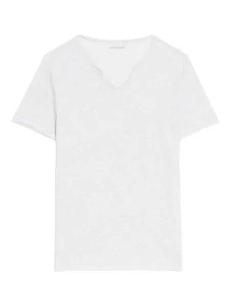 Tricou Zadig&voltaire cu guler henley gri