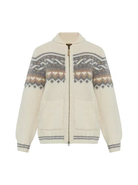 Kardigan Woolrich wełniany beżowy
