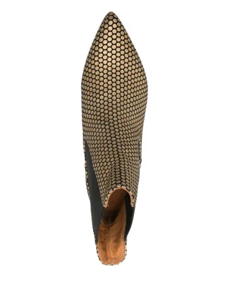 Botine Chie Mihara cu buline auriu