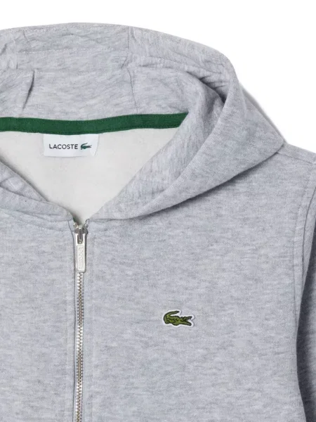 Bluza z kapturem dziecięca Lacoste szara