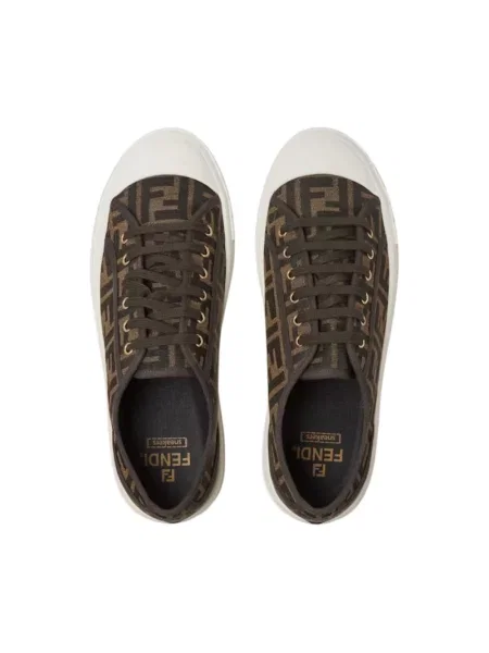 Sneakersy Fendi brązowe