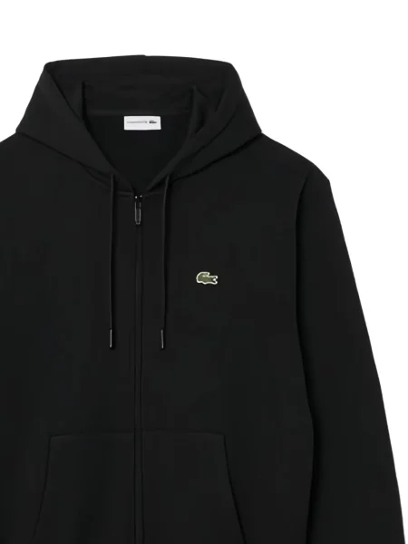 Hanorac cu glugă Lacoste negru
