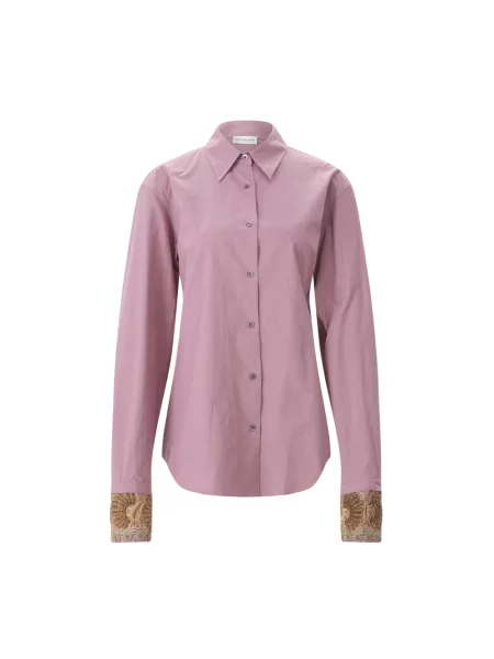 Koszula Dries Van Noten różowa