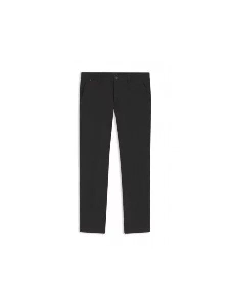Spodnie o kroju slim fit z mieszanki bawełny model Boss czarne
