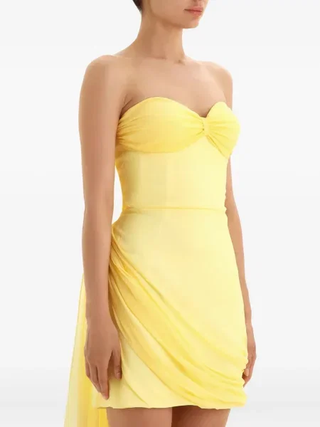 Rochie mini Post Meridiem de costum galben