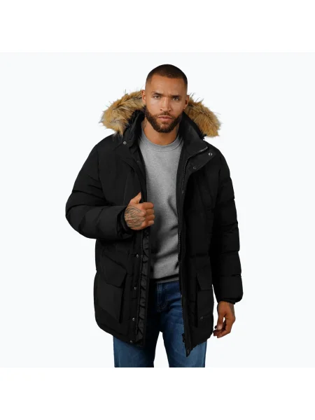 Мъжко яке Pitbull Forest Hooded Parka black черно