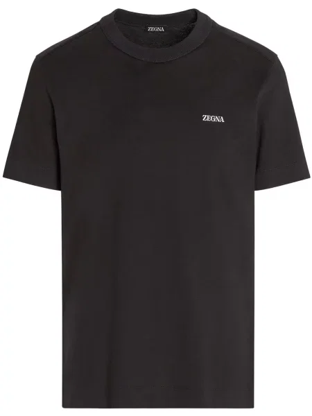 Tricou Zegna cu imagine negru