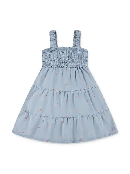 Levi's Παιδικό φόρεμα BABY DOLL SMOCKED DRESS μπλε