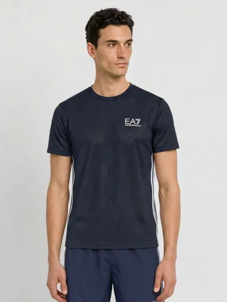 Emporio Armani Funkční Tričko Tennis Pro tmavě modrá bílá