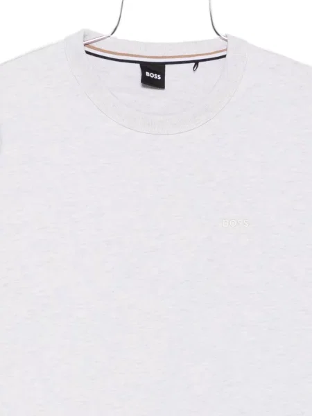 Pulover Boss cu broderie gri