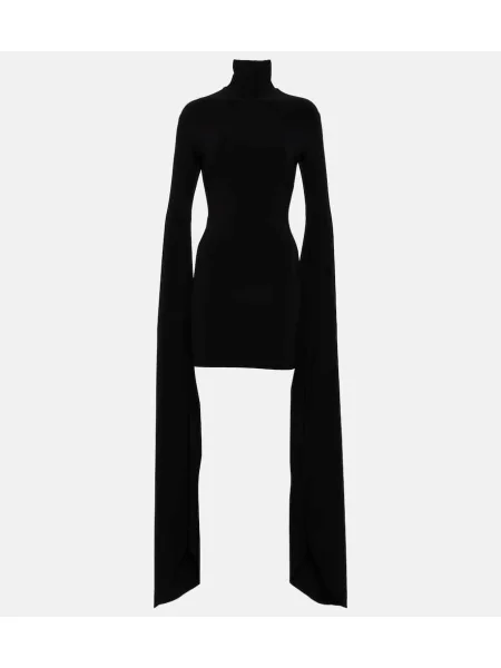 Rochie Norma Kamali din jerseu negru